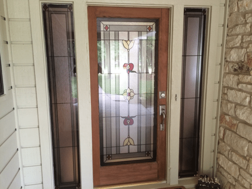 Stained Glass Front Entry